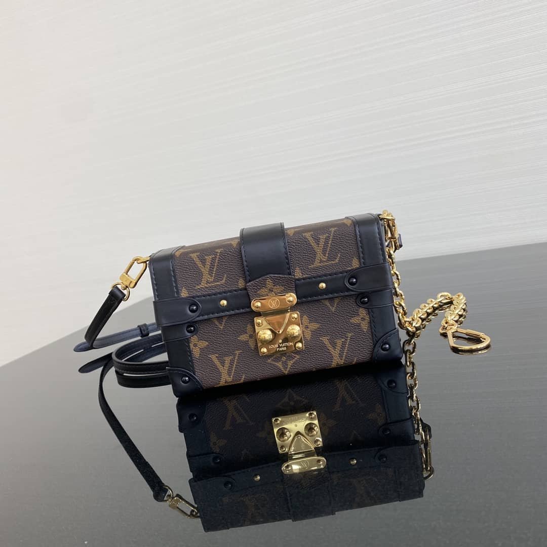 Best Replica Louis Vuitton Mini Trunk Monogram Canvas Key Chain Replica Bag 44188M - Colareps