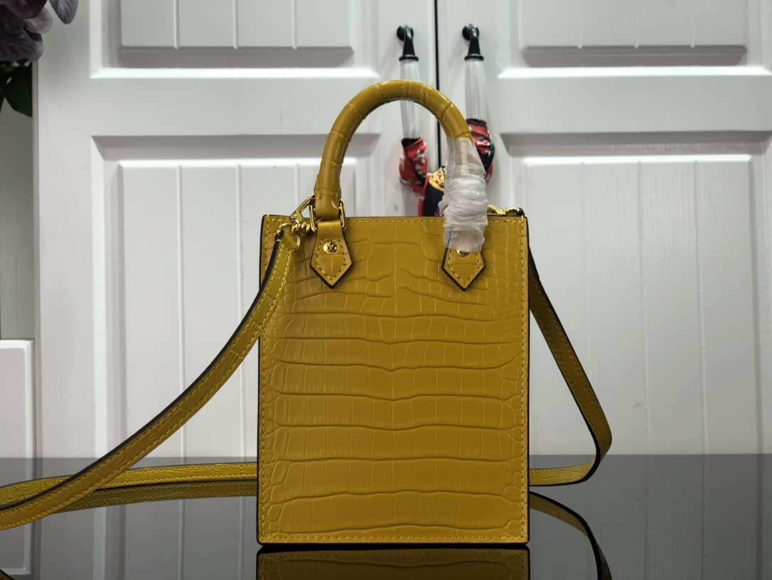Best Replica Louis Vuitton Petit Sac Plat Flat Shoulder Bag Replica Yellow M80169 - Colareps
