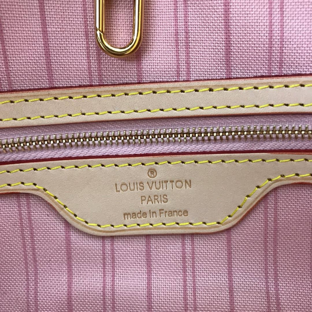 Best Replica Louis Vuitton Neverfull GM Damier Azur Tote Replica Beige N40990 - Colareps