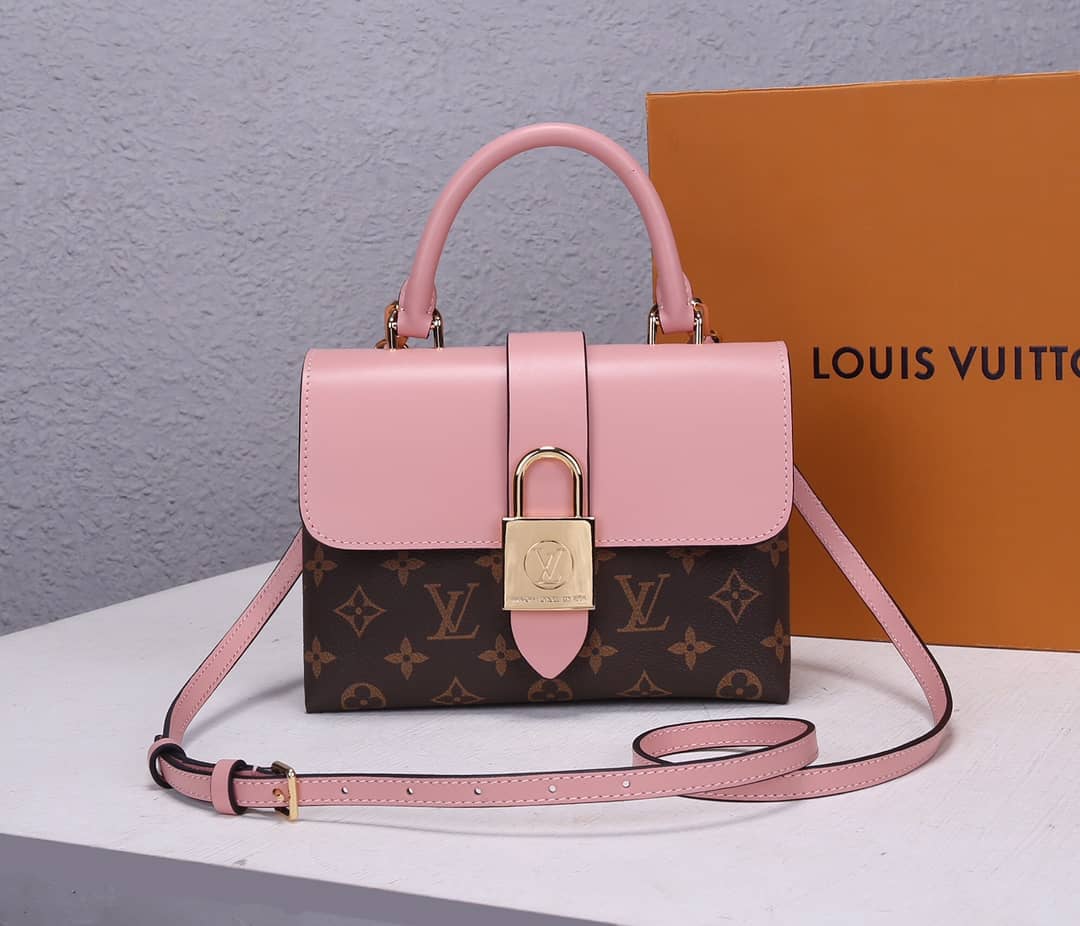 Best Replica Louis Vuitton Locky BB 2way Replica Shoulder Bag Pink M44141 - Colareps