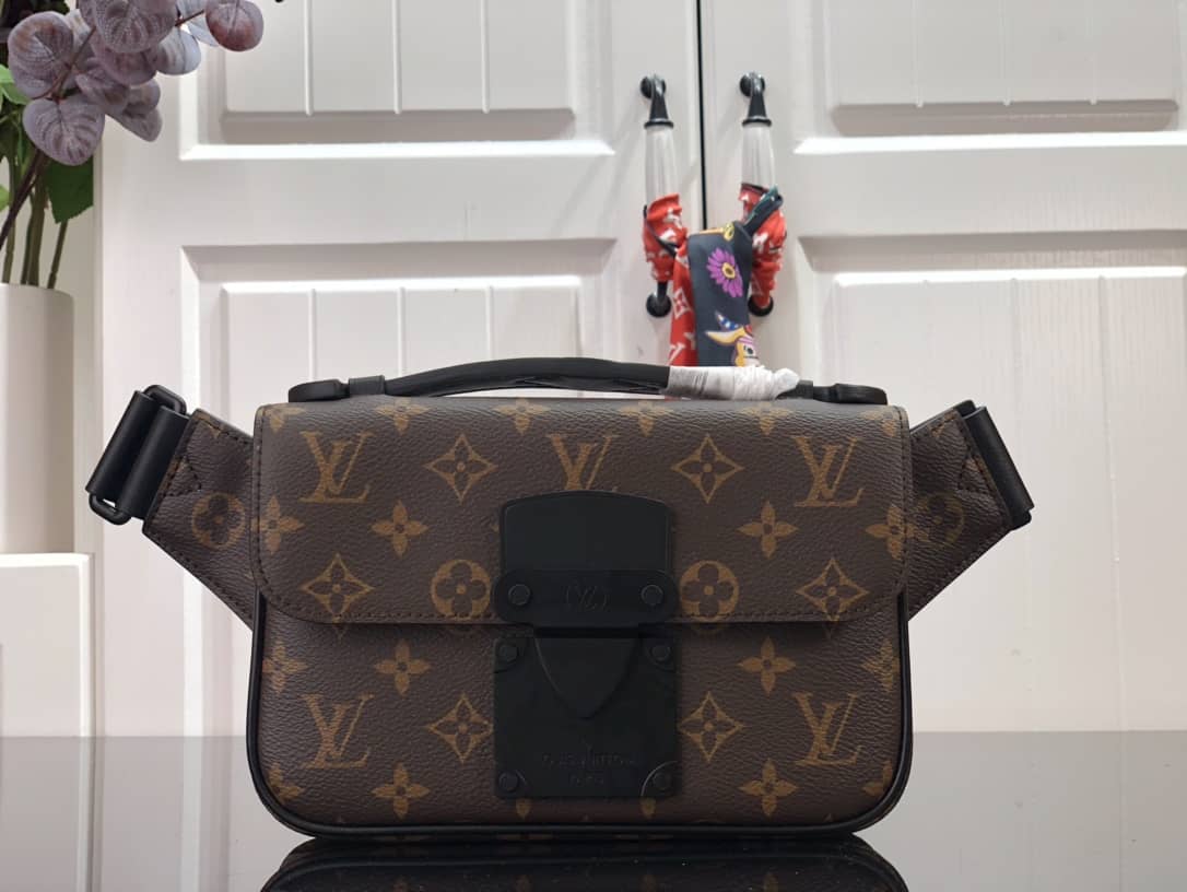 Best Replica Louis Vuitton S Lock Replica Sling Bag Brown M45807 - Colareps