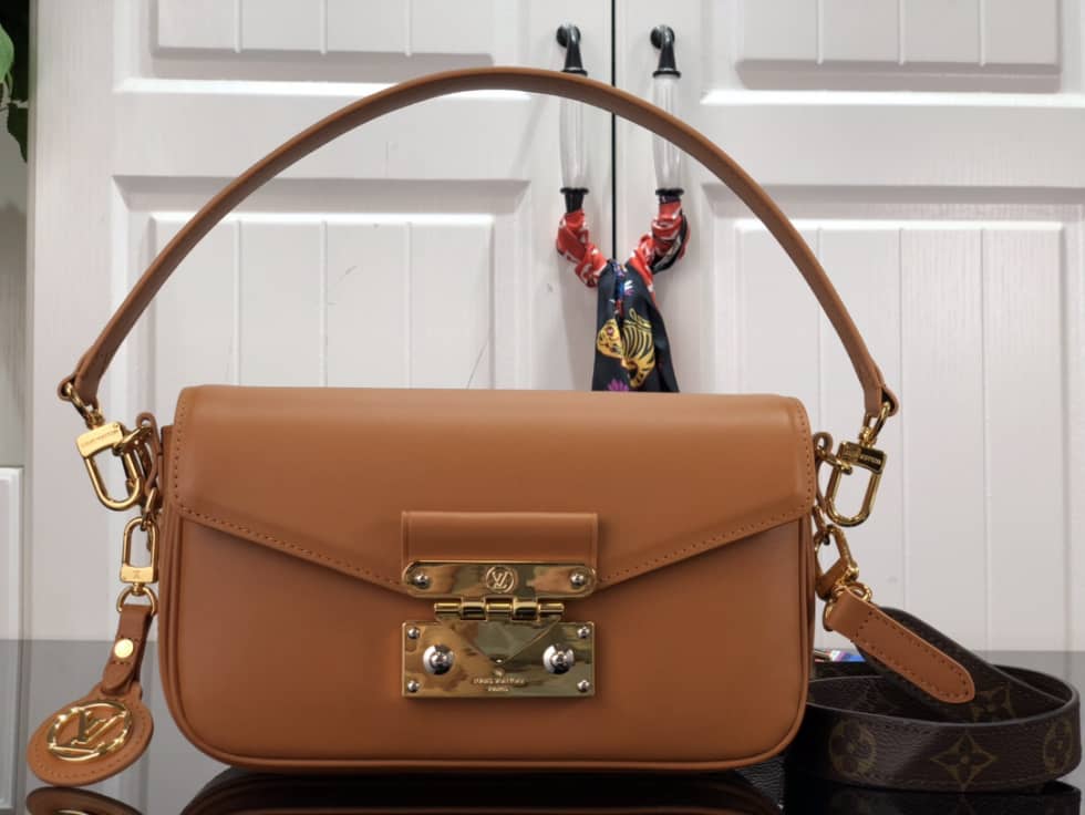 Best Replica Louis Vuitton Swing Handbag Brown M20393 Replica Shoulder Bag - Colareps