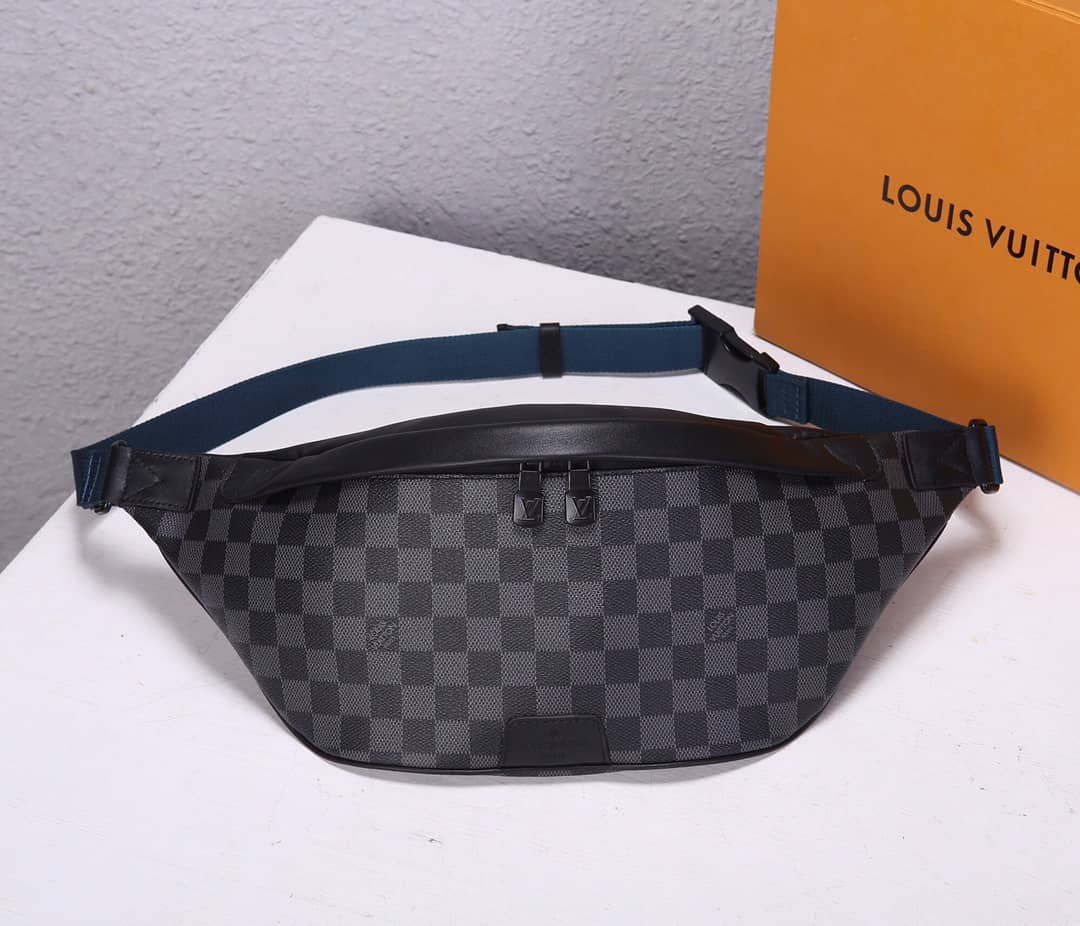 Best Replica LV Bum Bag Dupe Discovery Damier Graphite Canvas N40187 - Colareps
