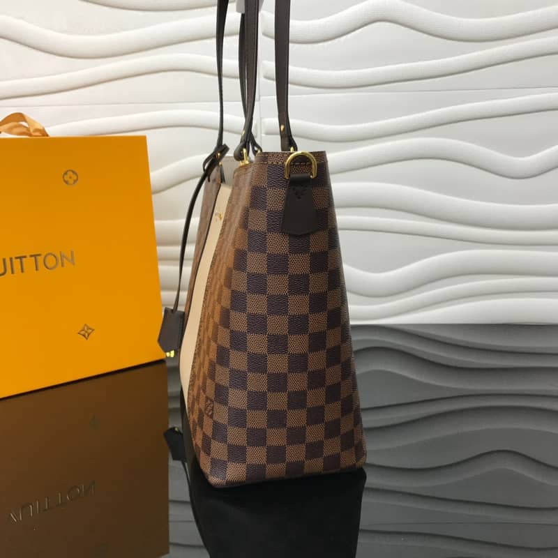 Best Replica Louis Vuitton Jersey Damier Ebene Canvas Magnolia Beige Bag Replica N44041 - Colareps
