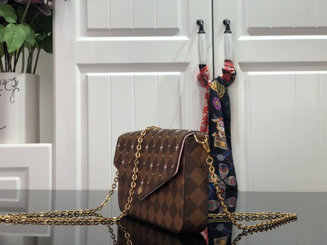 Best Replica Louis Vuitton Damier Canvas Flicie Replica Pochette N60474 - Colareps