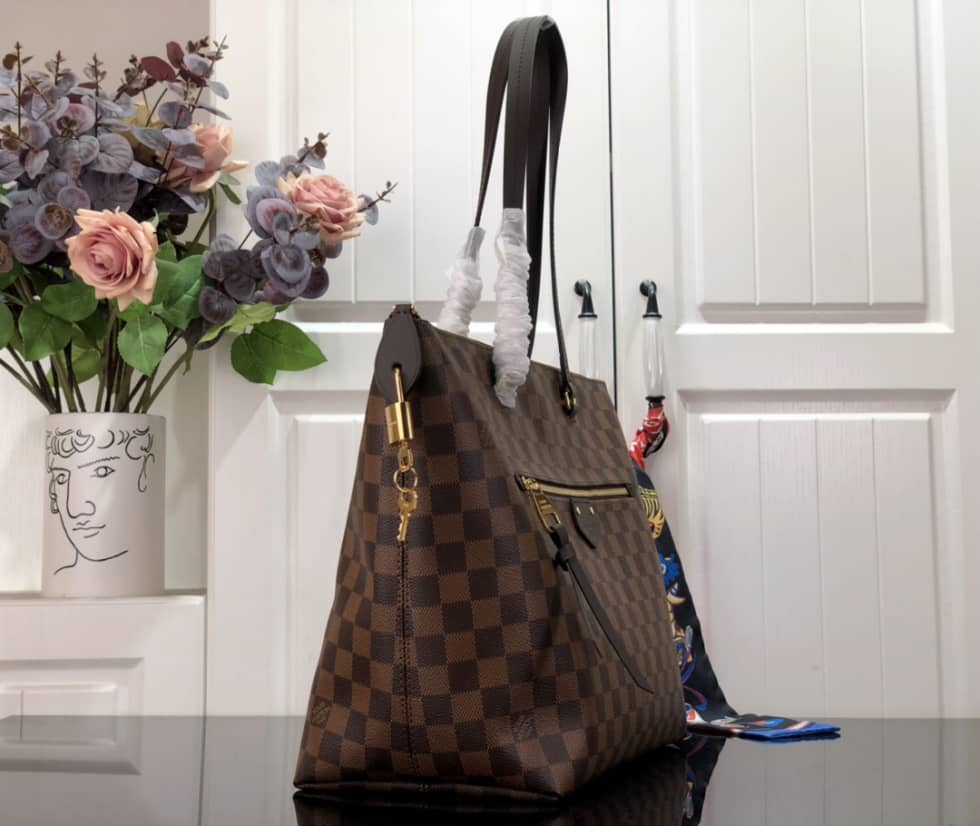 Best Replica Louis Vuitton Damier Ebene Lena MM M41013 Replica Tote - Colareps