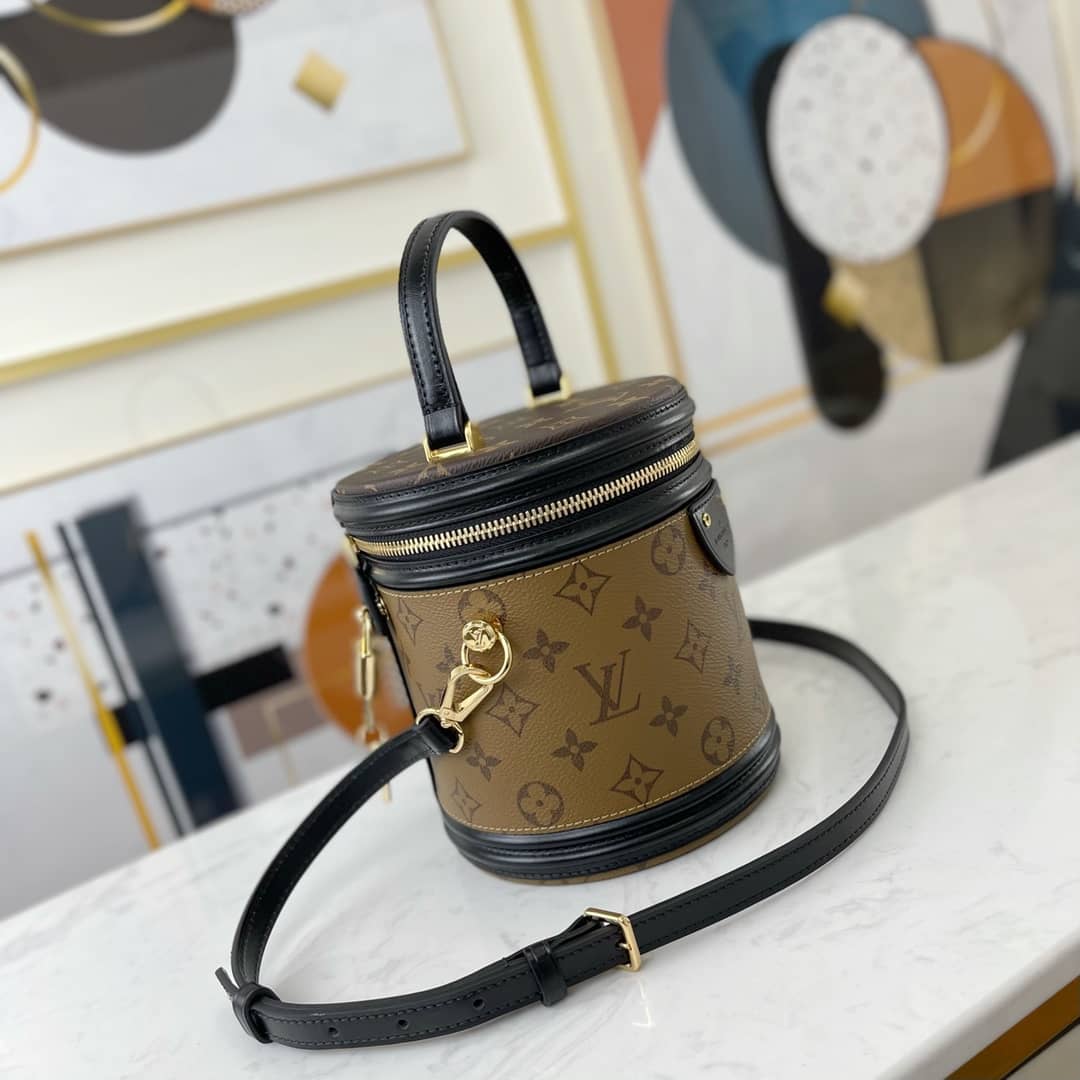 Best Replica Louis Vuitton Cannes Monogram Reverse Womens Vanity Bag Replica Yellow M43986 - Colareps