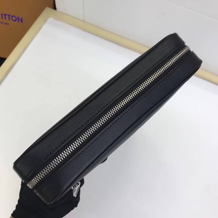 Best Replica Louis Vuitton Kasai Clutch Epi Leather Replica Black M51726 - Colareps
