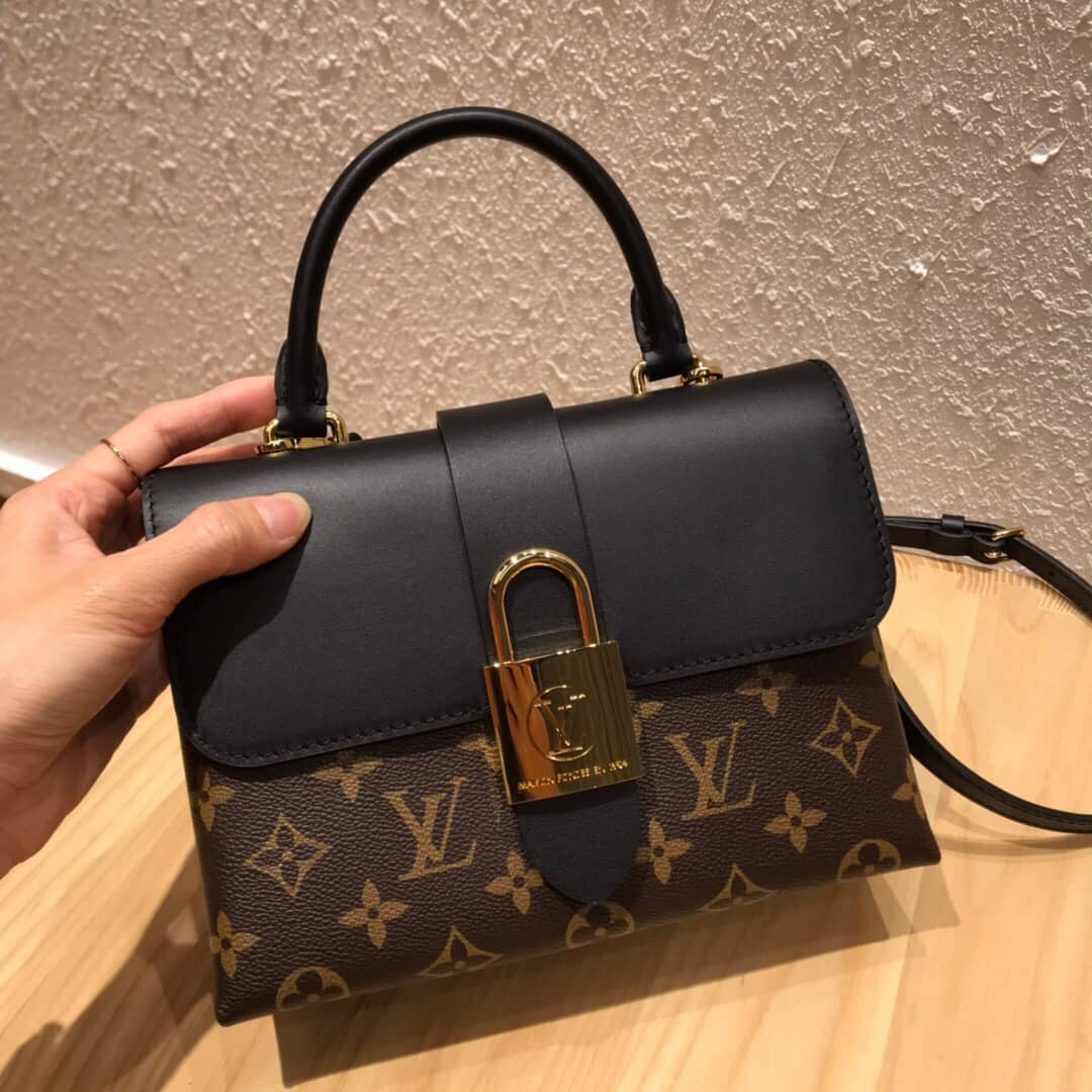 Best Replica Louis Vuitton Monogram Canvas Locky BB Bag Replica Black M44321 - Colareps