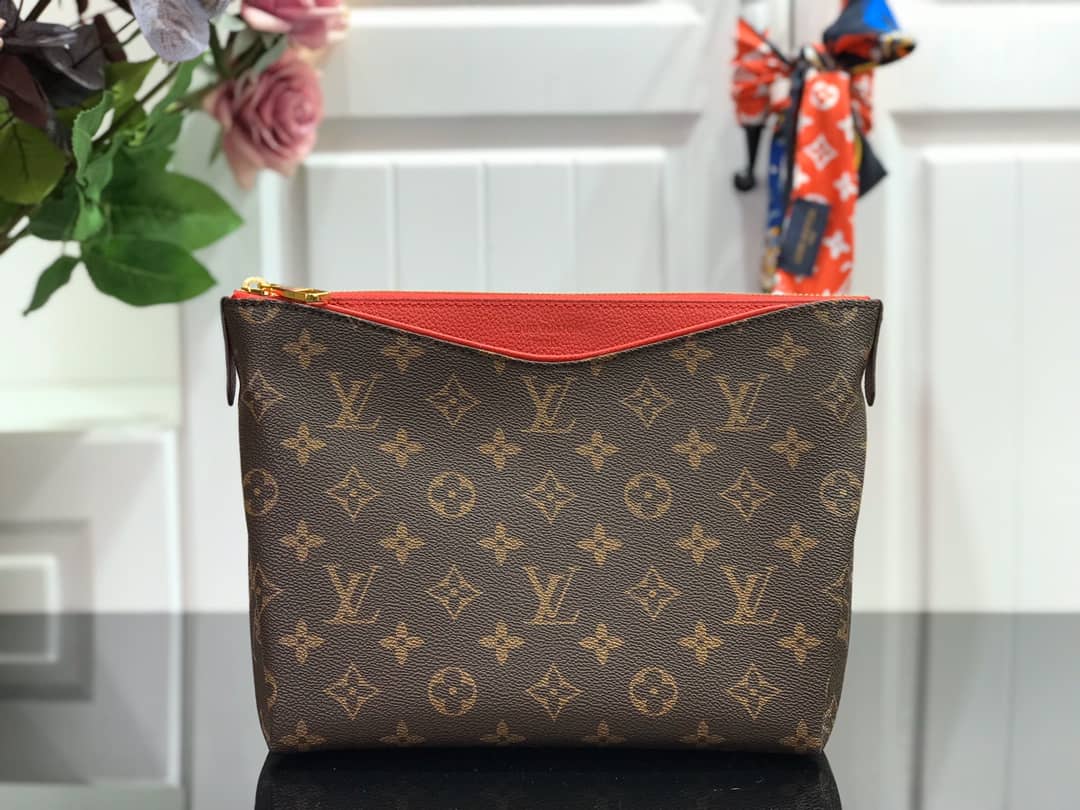 Best Replica Louis Vuitton Pallas Beauty Case Monogram Canvas Replica Red M64123 - Colareps