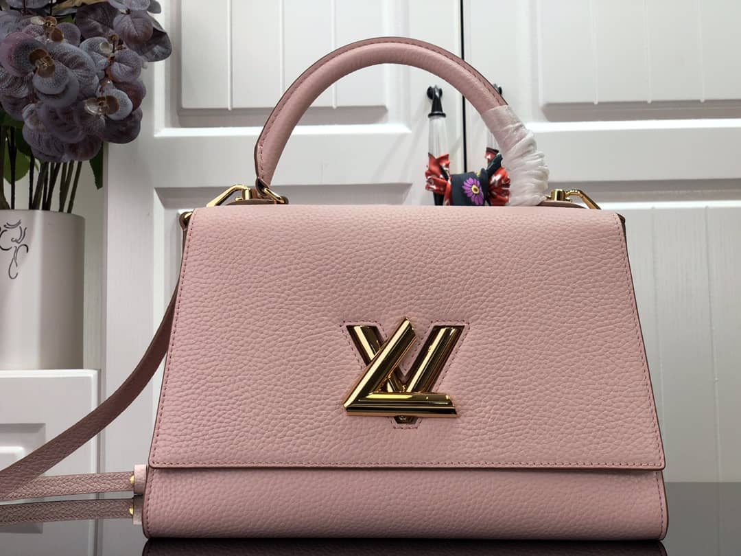 Best Replica Louis Vuitton Twist One Handle MM Bag Replica Black M57090 - Colareps