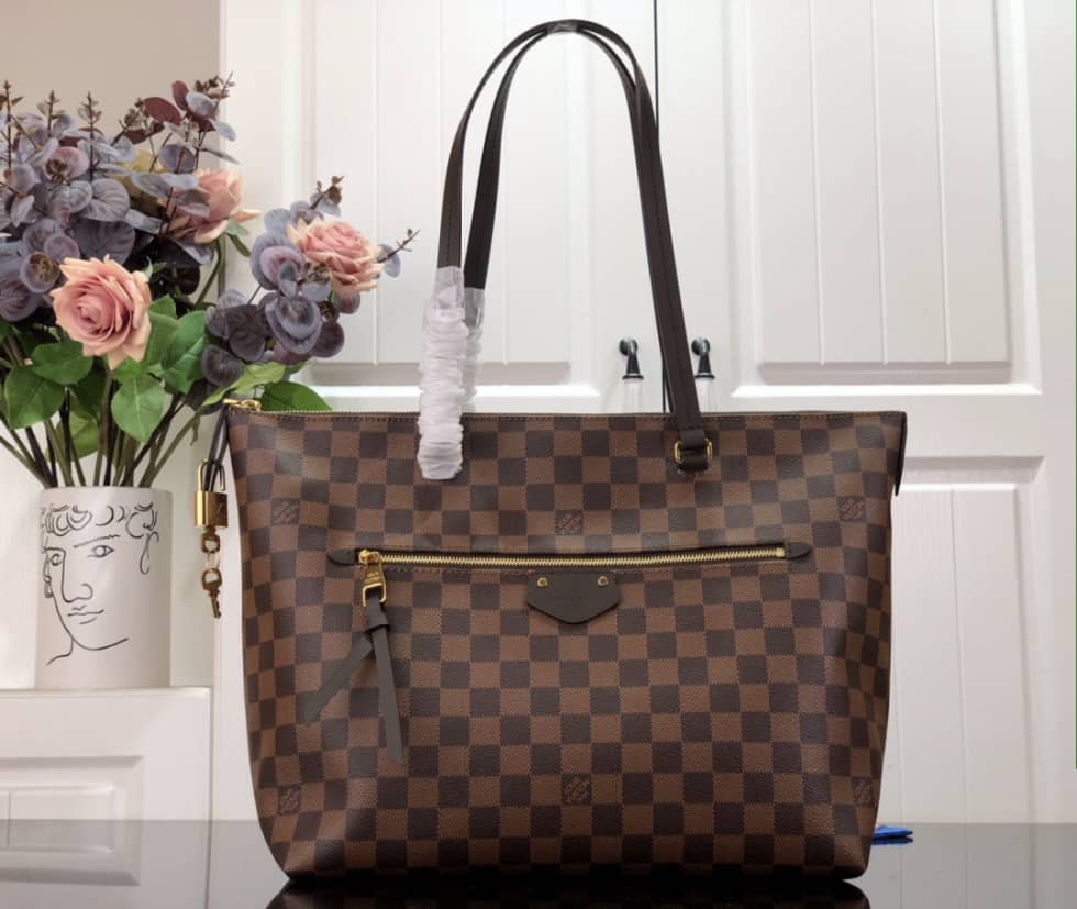 Best Replica Louis Vuitton Damier Ebene Lena MM M41013 Replica Tote - Colareps