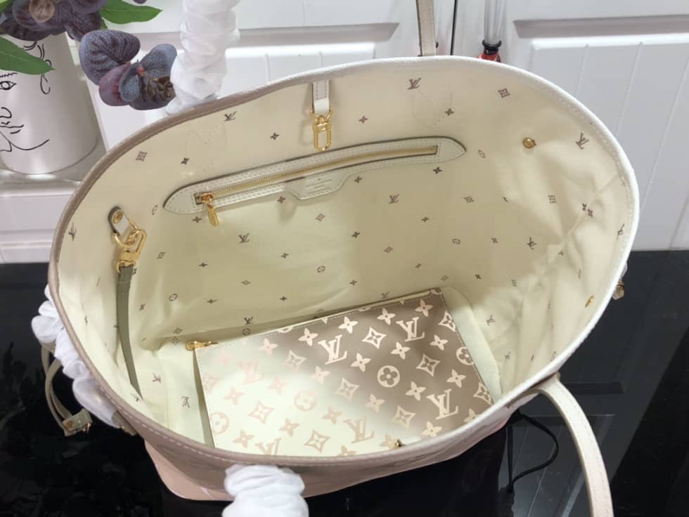 Best Replica Louis Vuitton Neverfull Dupe MM M59859 Replica Tote - Colareps