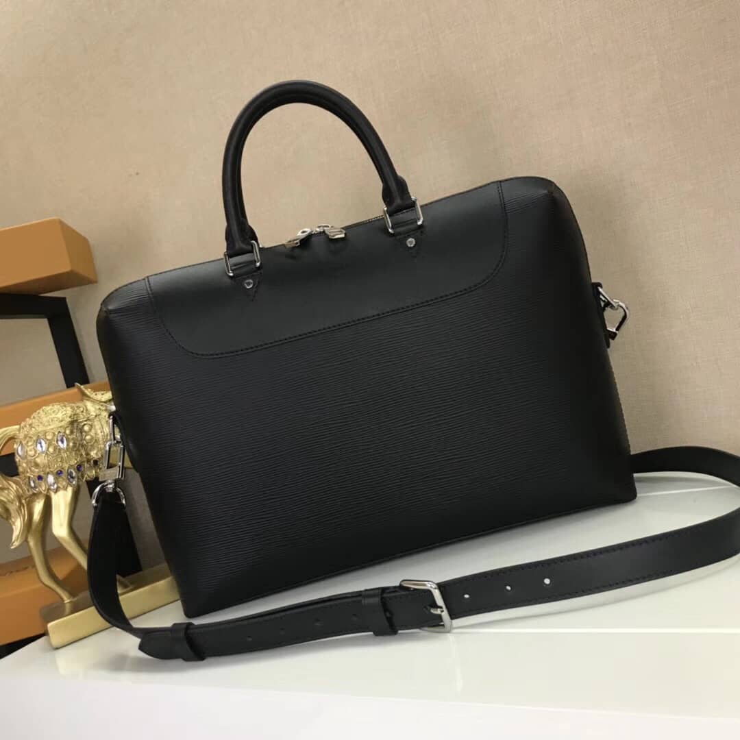 Best Replica Louis Vuitton Porte Documents Jour Briefcase Epi Leather Replica Bag M50163 - Colareps