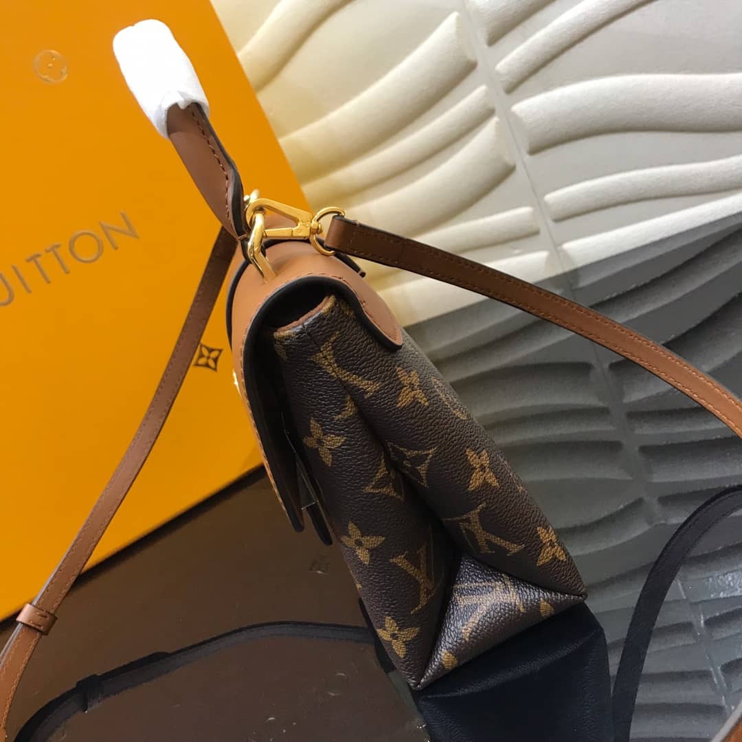 Best Replica Louis Vuitton Locky BB Replica Crossbody Bag Brown M44321 - Colareps