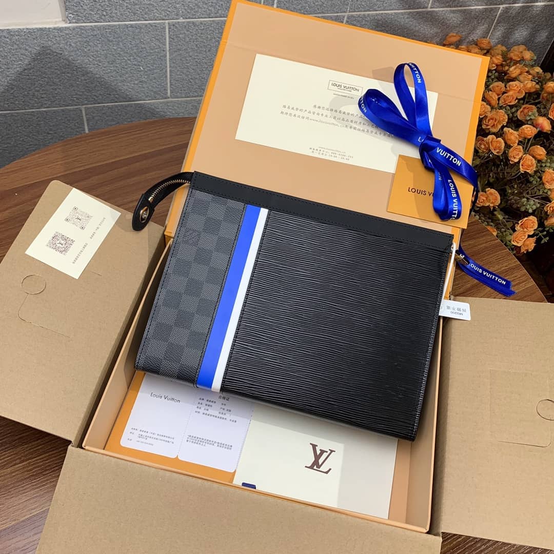 Best Replica Louis Vuitton Pochette Voyage MM Epi Damier Graphite M56827 Replica - Colareps