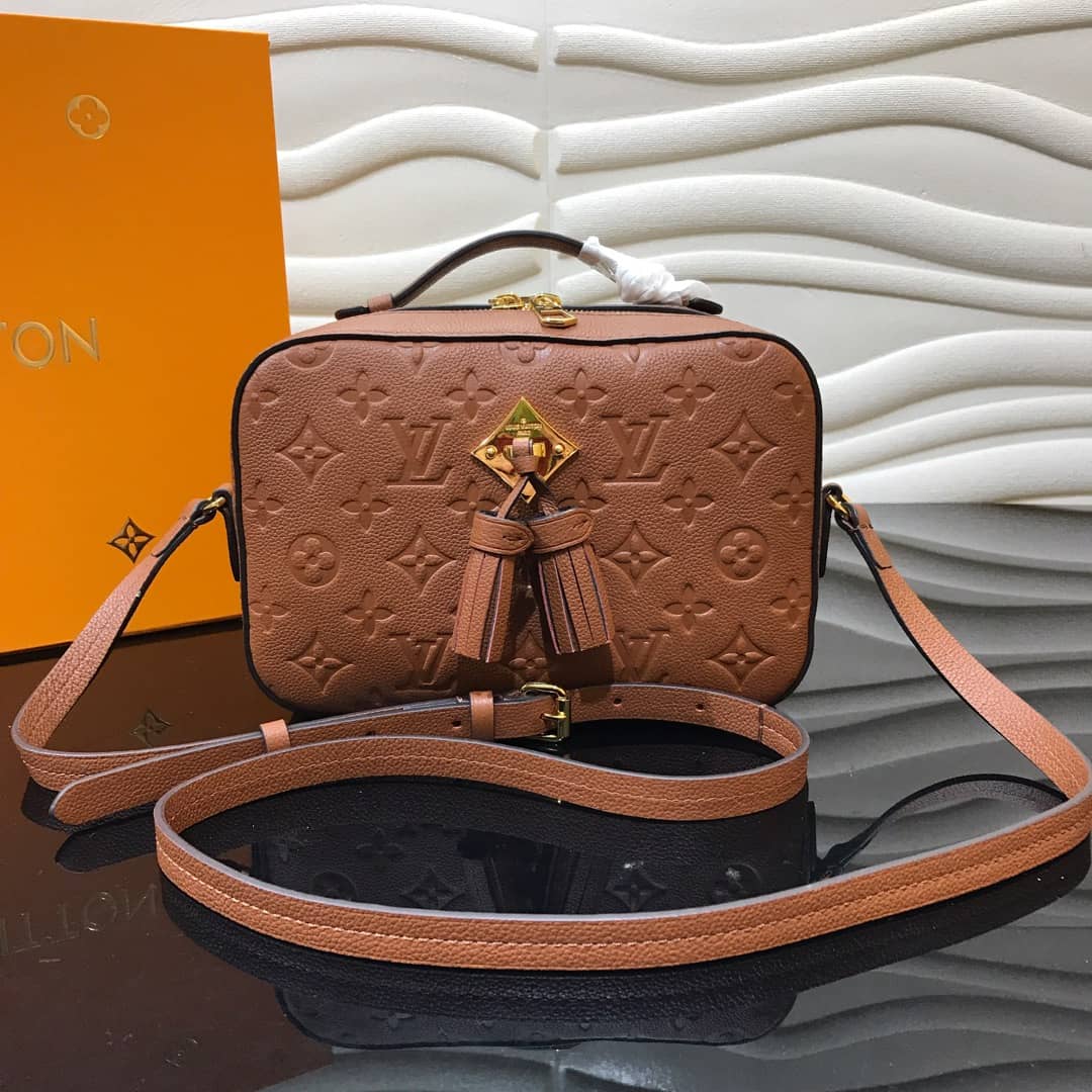 Best Replica Louis Vuitton Monogram Empreinte Saintonge Replica Bag Brown M44606 - Colareps