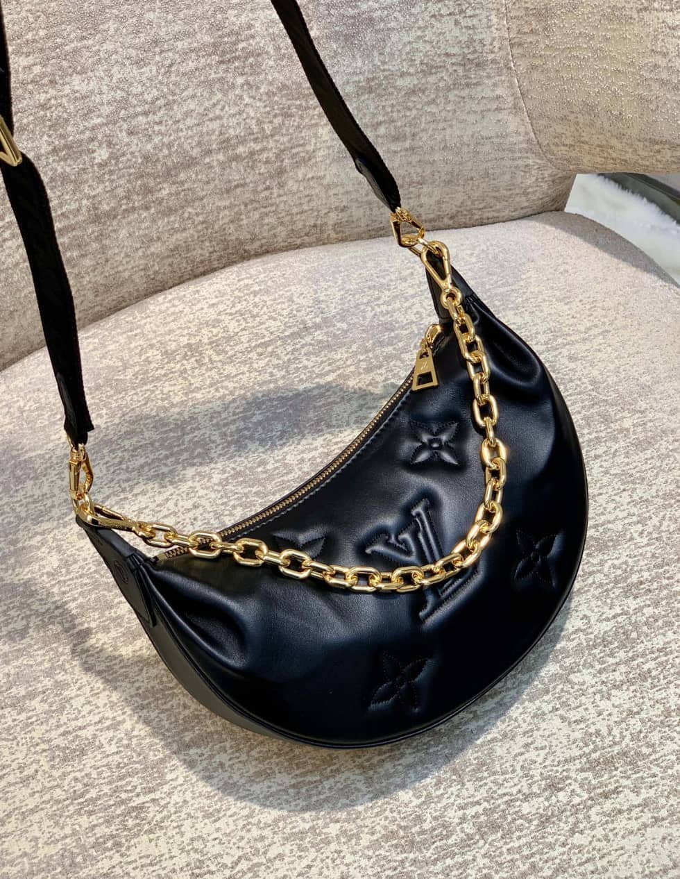 Best Replica Louis Vuitton Over The Moon Bubblegram Black M59799 Replica Hobo - Colareps
