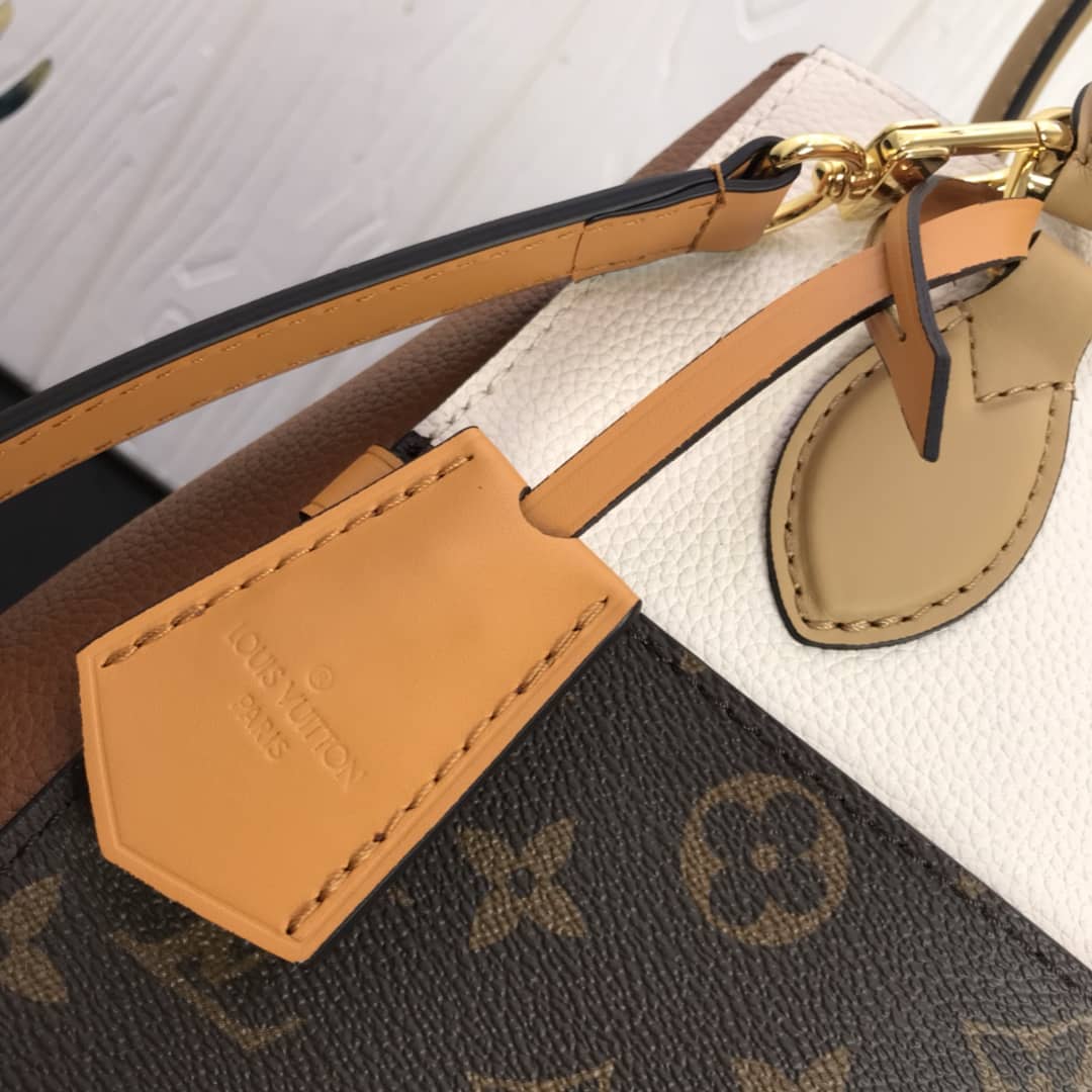 Best Replica Louis Vuitton Monogram Fold MM 2way Tote Replica White M45409 - Colareps