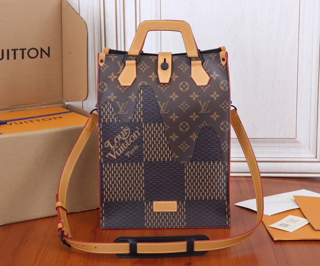 Best Replica Louis Vuitton x Nigo Damier Ebene Giant Mini N40355 Replica Tote - Colareps