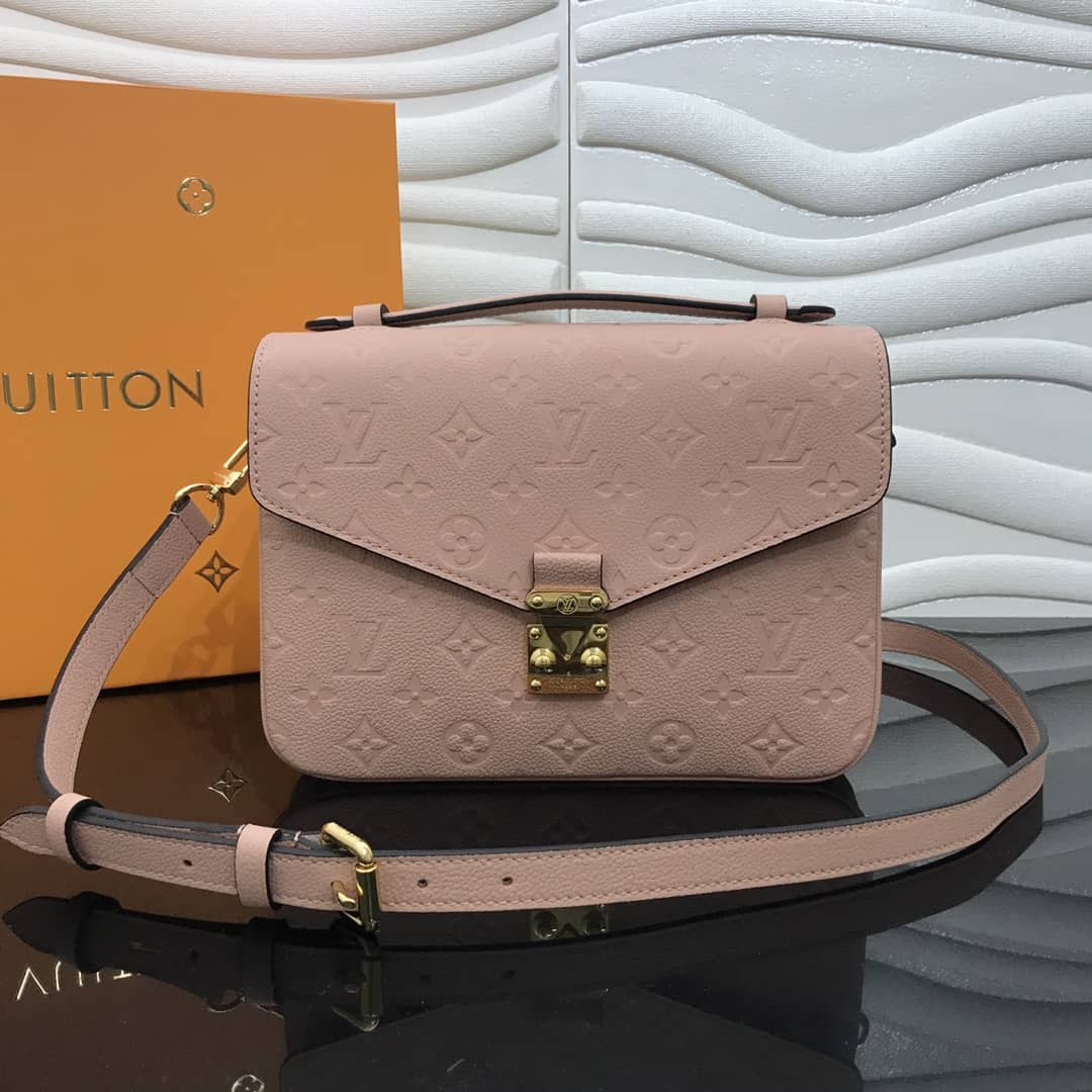Best Replica Louis Vuitton Replica Pochette Metis Empreinte Pink M41487 - Colareps