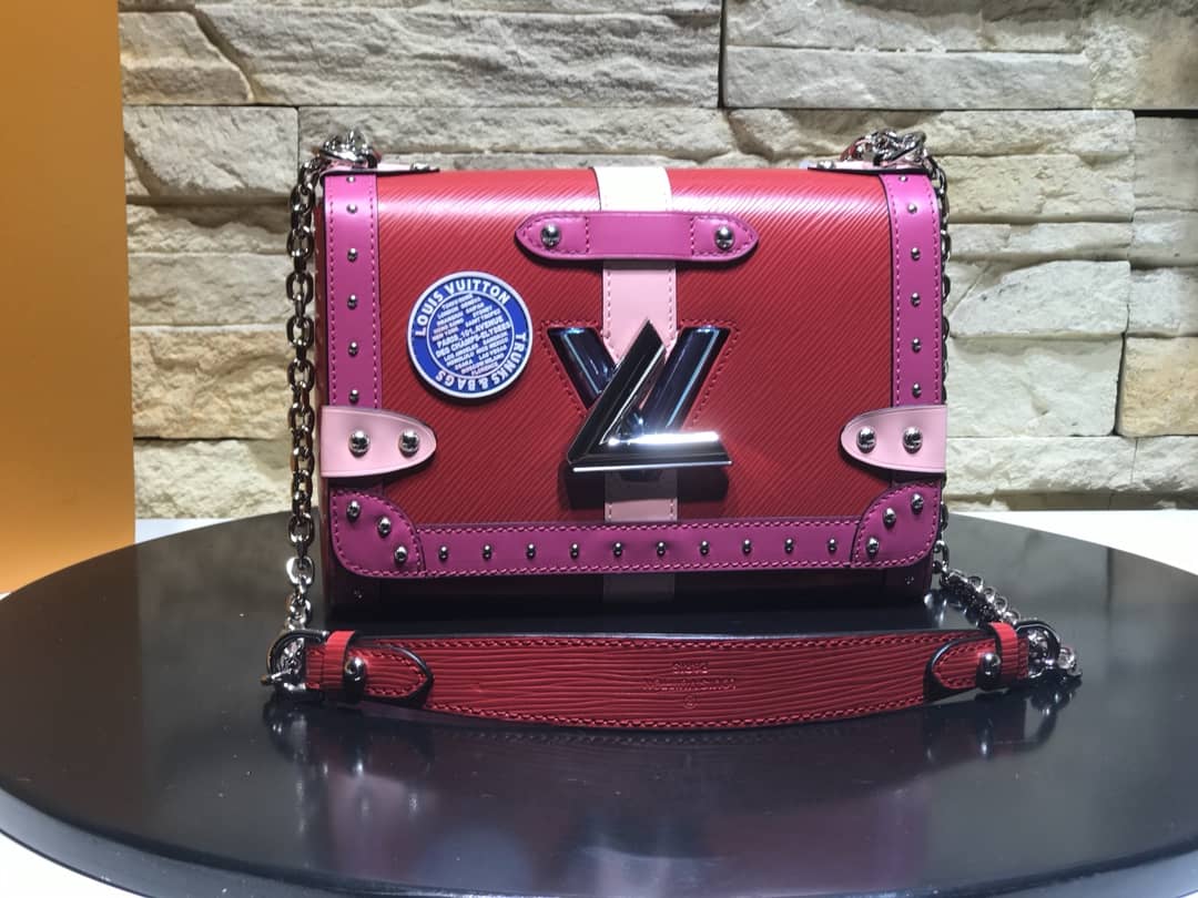 Best Replica Louis Vuitton Twist MM Bag Red M50296 Replica - Colareps