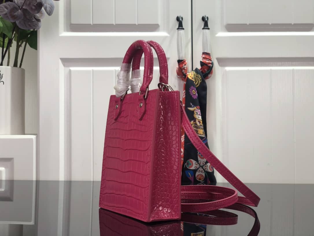 Best Replica Louis Vuitton Petit Sac Plat Flat Shoulder Bag Pink Replica M80169 - Colareps