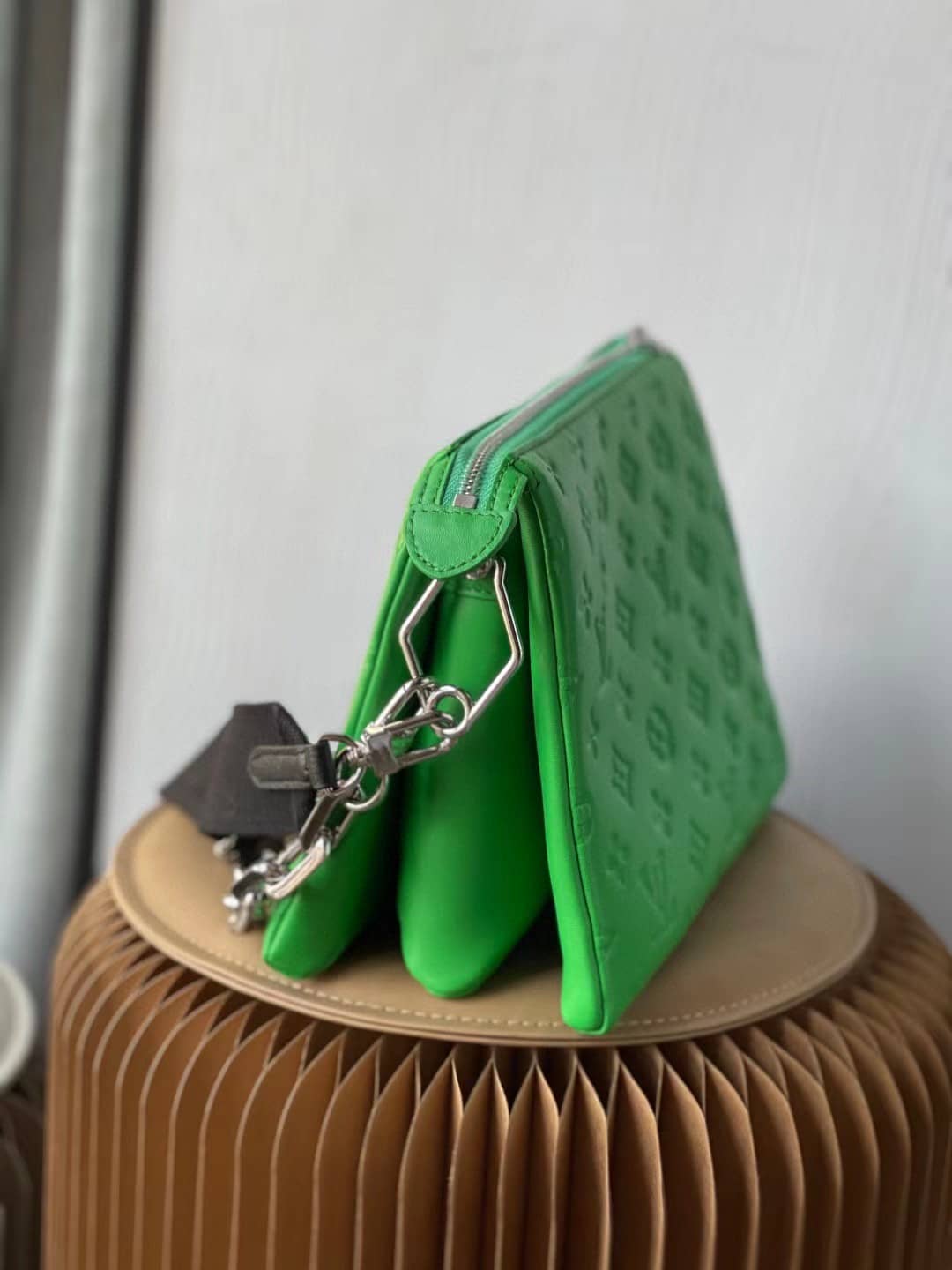 Best Replica Louis Vuitton Coussin PM Green M57936 Replica Shoulder Bag - Colareps