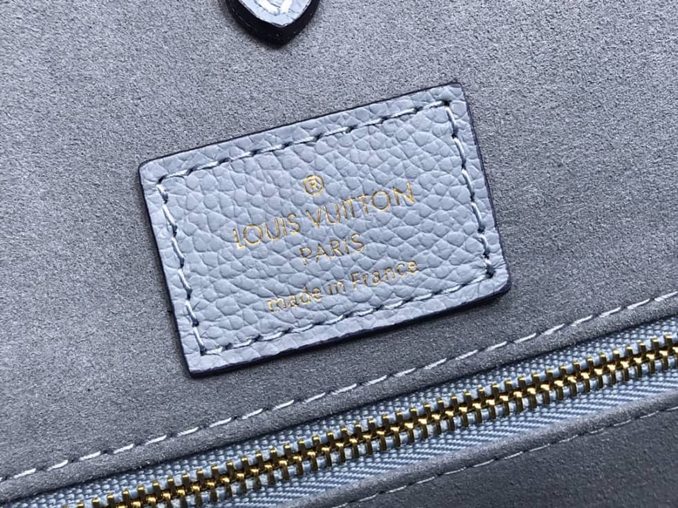 Best Replica Louis Vuitton OnTheGo Monogram Empreinte MM Blue M45718 Replica Tote - Colareps