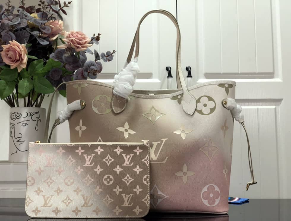 Best Replica Louis Vuitton Neverfull Dupe MM M59859 Replica Tote - Colareps