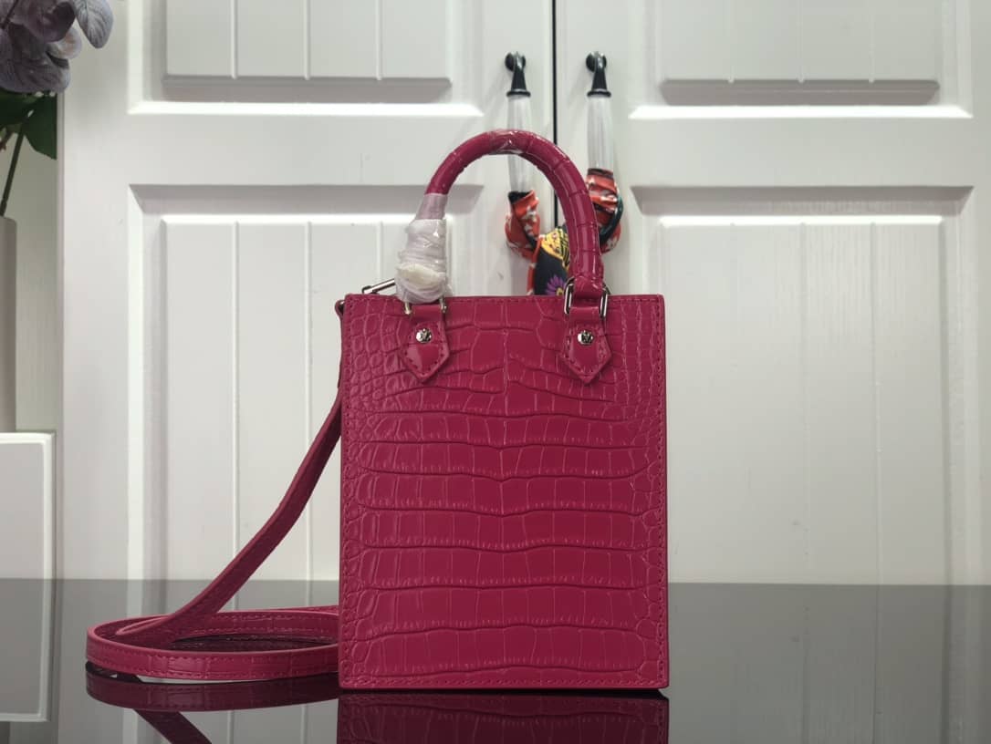 Best Replica Louis Vuitton Petit Sac Plat Flat Shoulder Bag Pink Replica M80169 - Colareps