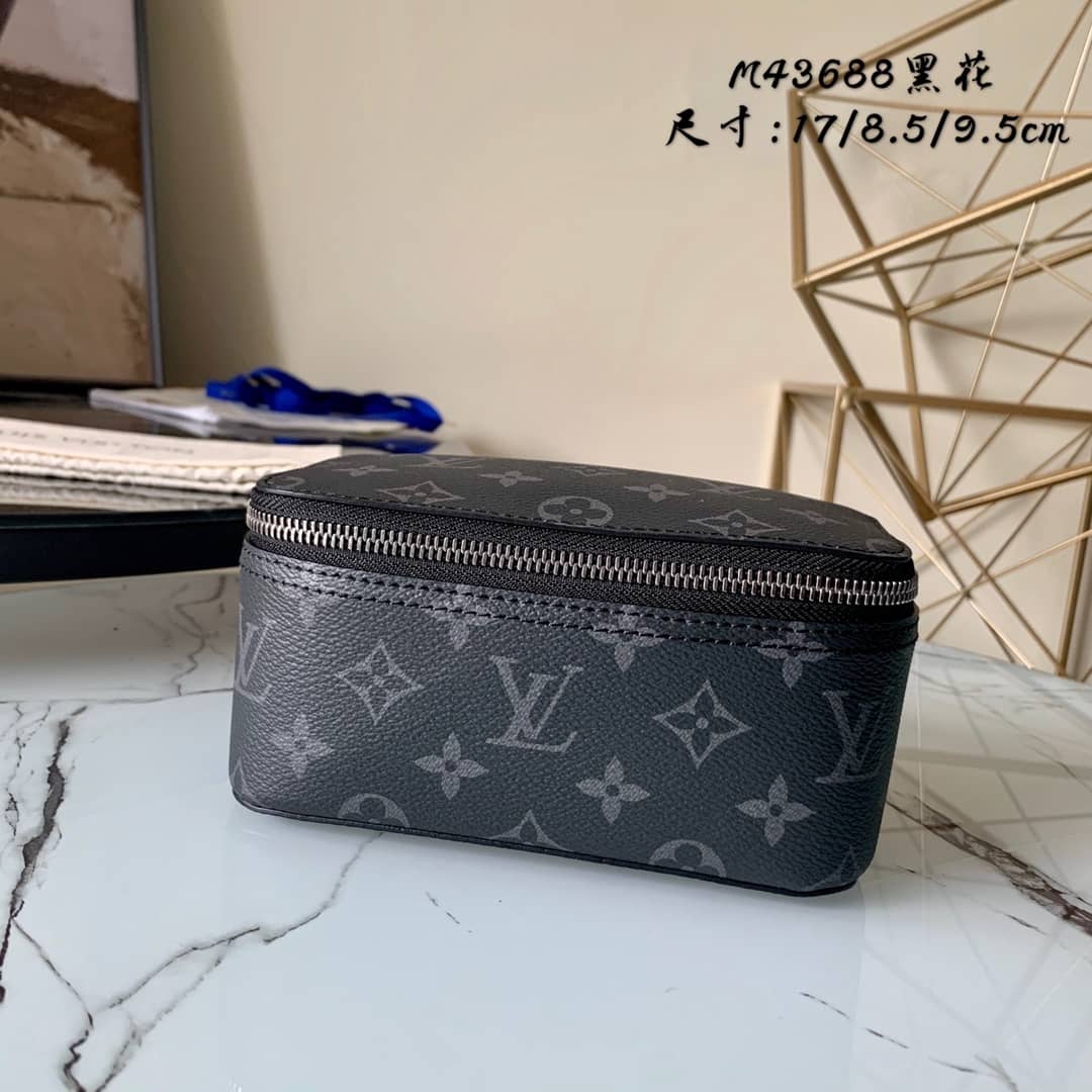 Best Replica Louis Vuitton Packing Cube PM Monogram Canvas Replica Bag Black M43688 - Colareps