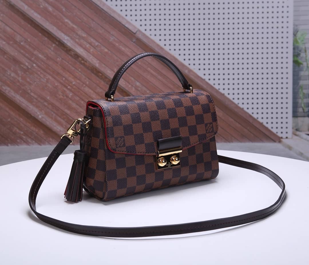 Best Replica Louis Vuitton Damier Croisette Replica Shoulder Handbag Brown N41581 - Colareps