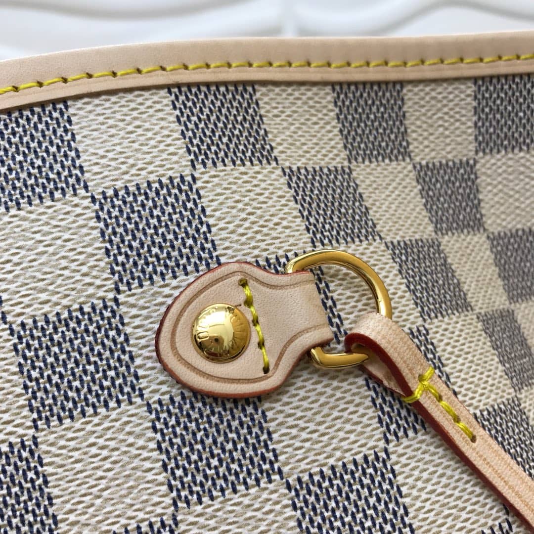 Best Replica Louis Vuitton Neverfull GM Damier Azur Tote Replica Beige N40990 - Colareps