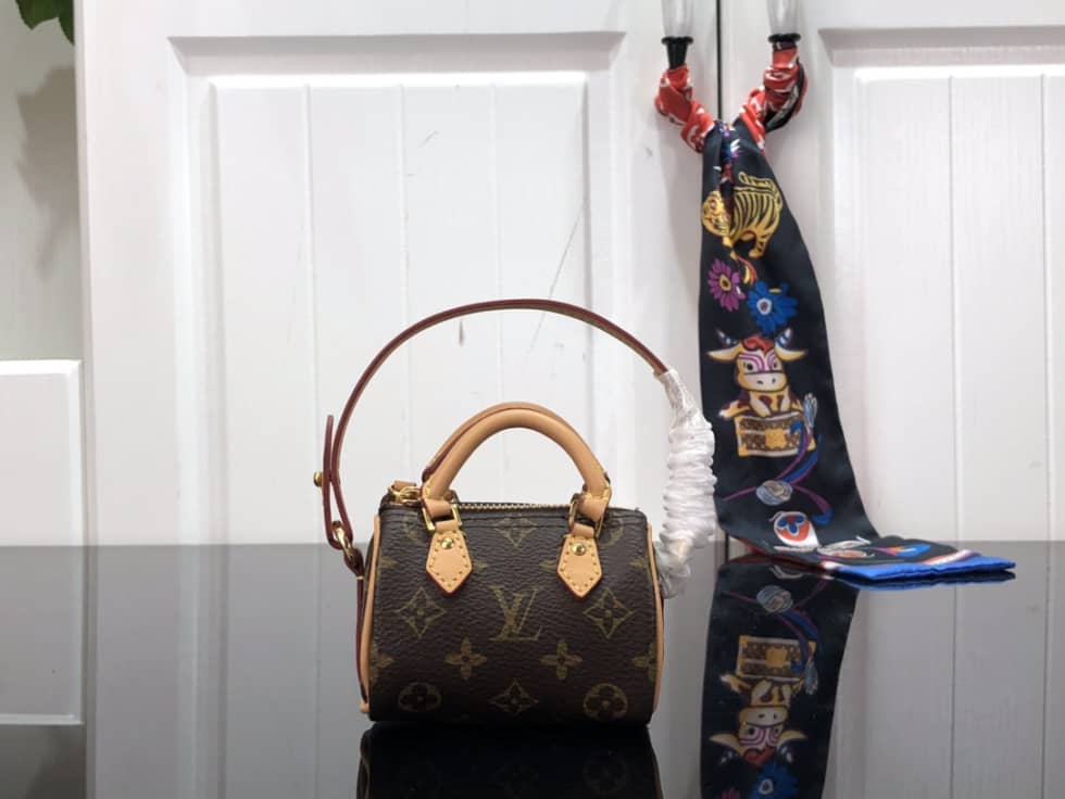 Best Replica LV Bag Charm Dupe Nano Speedy Monogram M00544 - Colareps