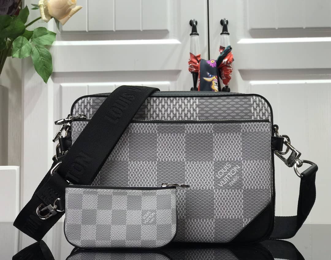 Best Replica Louis Vuitton Virgil Abloh Trio Multi Replica Messenger Bag Gray M69443 - Colareps