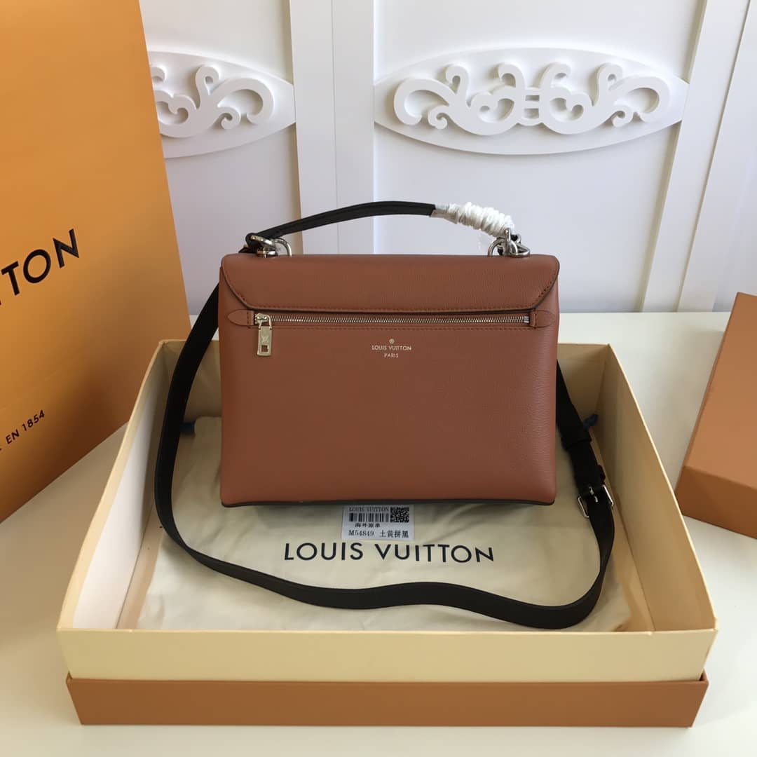 Best Replica Louis Vuitton MyLockMe Satchel 2way Leather Grain Bag Replica M54849 - Colareps