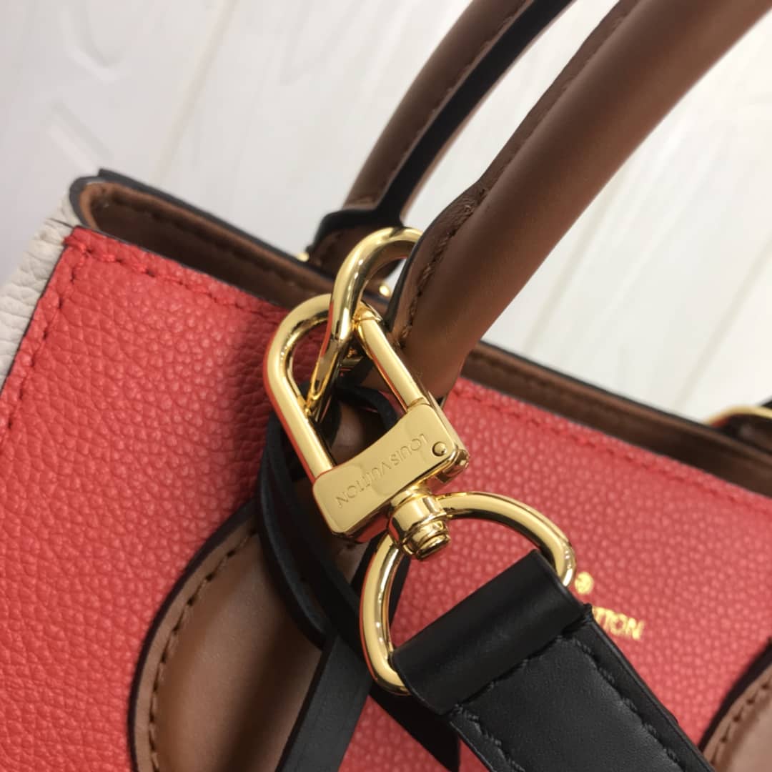 Best Replica Louis Vuitton Monogram Canvas Fold PM Tote Replica Red M45389 - Colareps