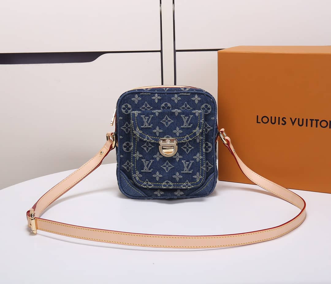 Best Replica Louis Vuitton Monogram Denim Replica Camera Bag M95348 - Colareps