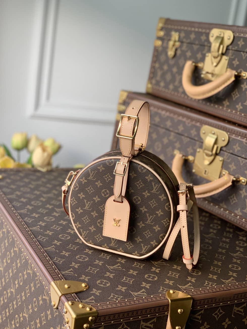 Best Replica Louis Vuitton Monogram Petite Boite Chapeau PM M43514 Replica Crossbody Bag - Colareps