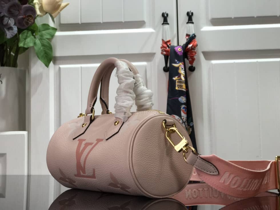 Best Replica Louis Vuitton Monogram Empreinte Papillon BB Pink M45708 Replica Shoulder Bag - Colareps