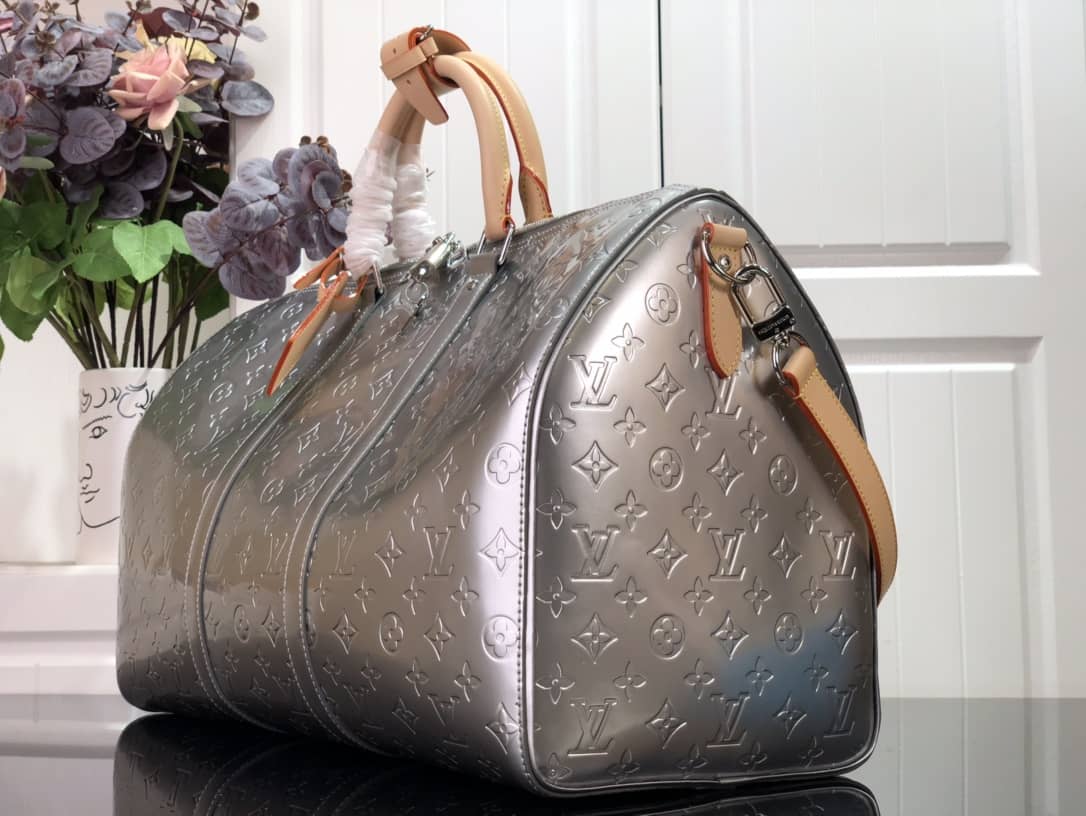 Best Replica Louis Vuitton Keepall Patent Leather Replica Travel Bag M40569 - Colareps