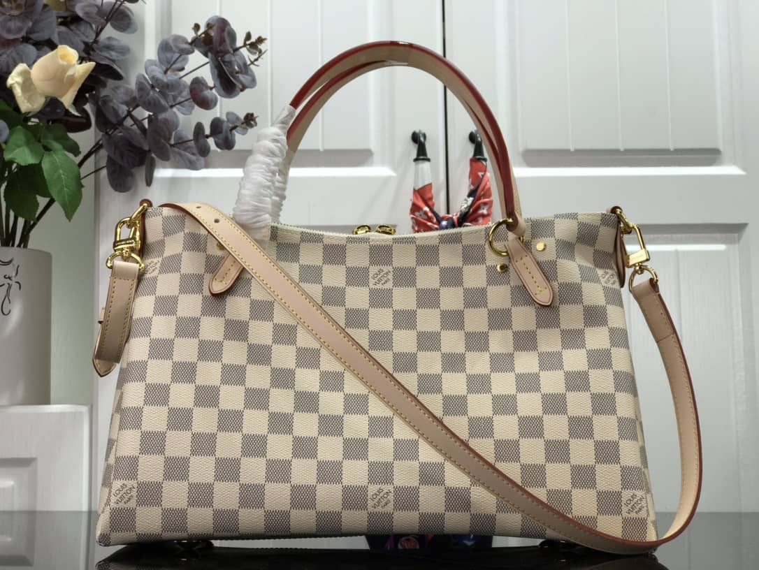 Best Replica Louis Vuitton Lymington Damier Azur Tote Replica Beige N40022 - Colareps