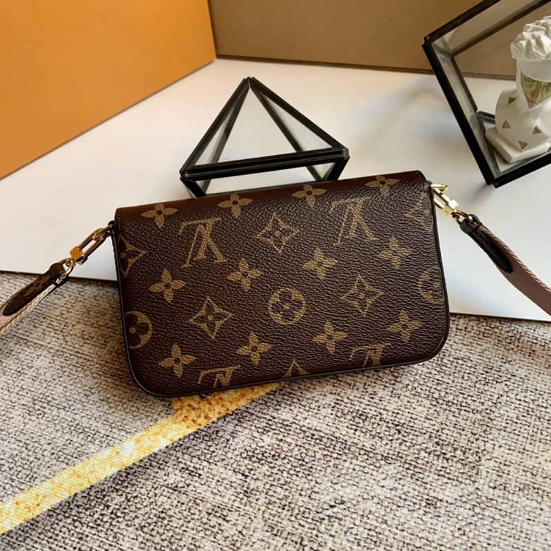 Best Replica Louis Vuitton Monogram Multi Pochette Félicie Replica Shoulder Bag Pink M80091 - Colareps