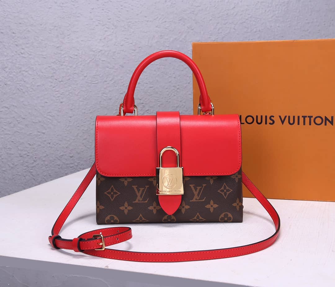 Best Replica Louis Vuitton Locky BB 2way Replica Shoulder Bag Red M44141 - Colareps