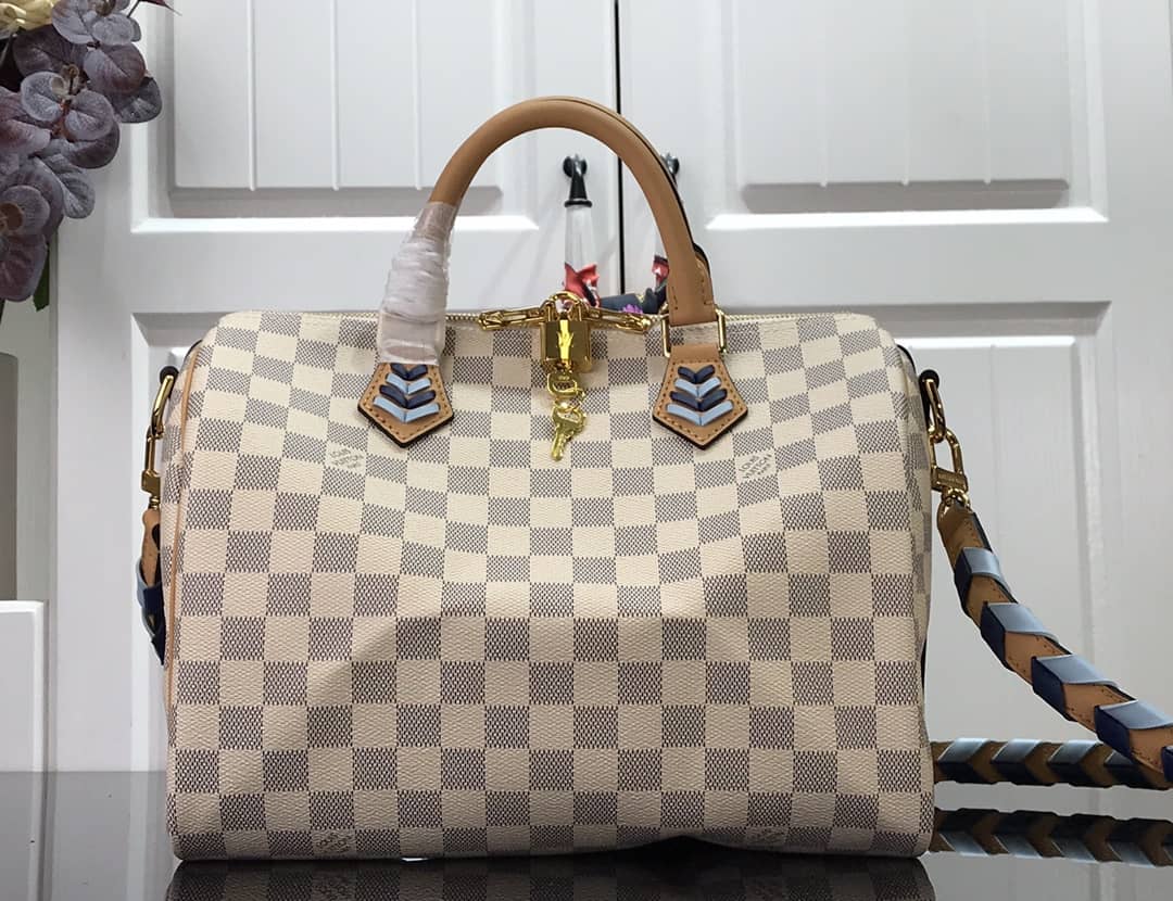 Best Replica Louis Vuitton Damier Azur Speedy Bandouliere 30 Bag Replica N50054 - Colareps