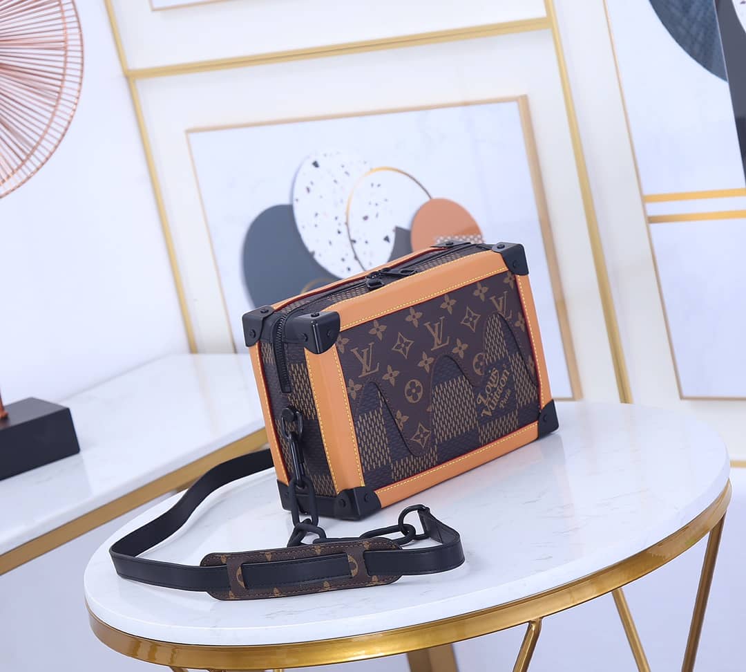 Best Replica Louis Vuitton Nigo Soft Trunk Damier Monogram Replica Shoulder Bag N40381 - Colareps