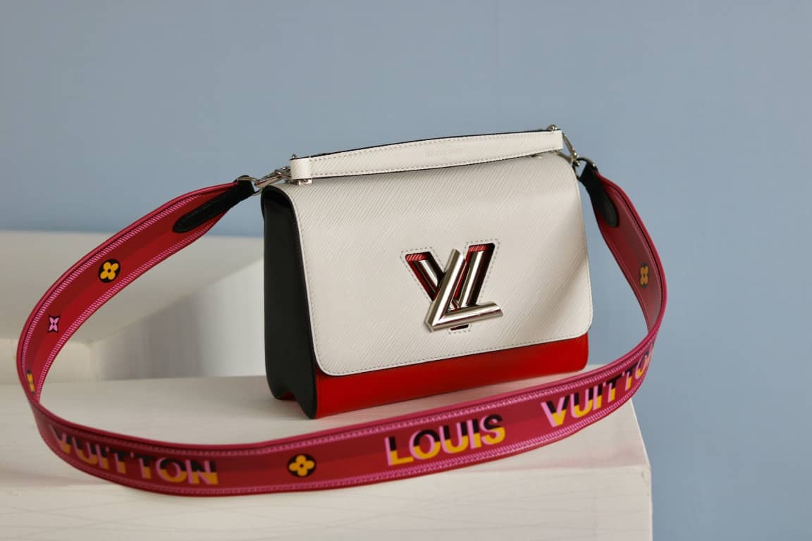 Best Replica Louis Vuitton Textured Epi Leather Twist Series Bag White - Colareps