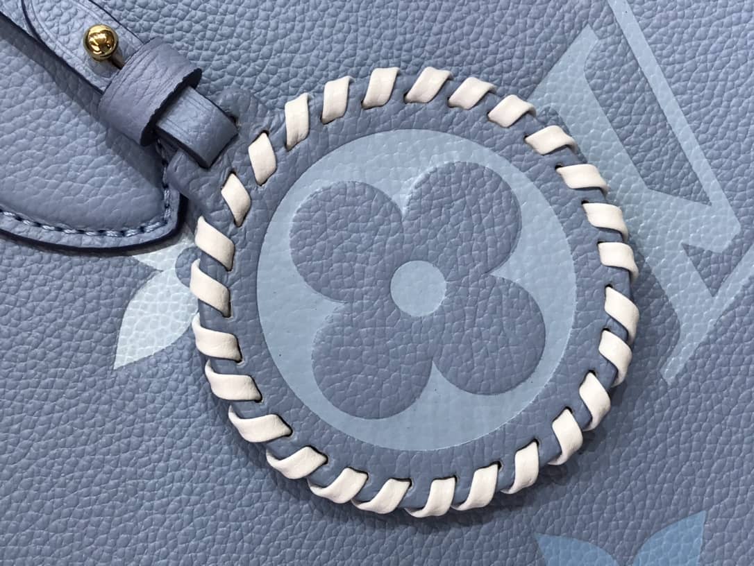 Best Replica Louis Vuitton On the Go MM Monogram Empreinte Two-way Tote Replica Blue M45717 - Colareps