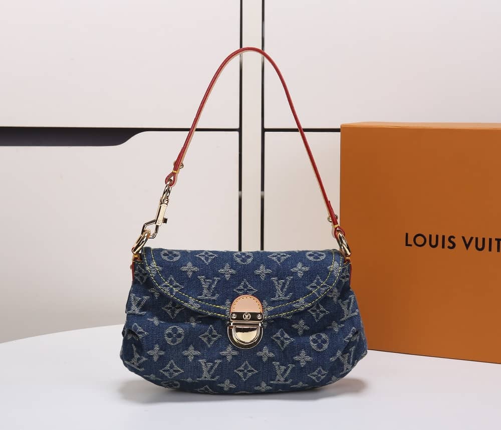Best Replica Louis Vuitton Denim Baggy Canvas Single Handle Replica Shoulder Bag M44470 - Colareps